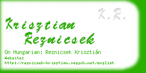 krisztian reznicsek business card